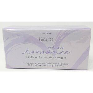 Mary Kay Embrace Romance Candle Set Private Spa Collection NEW!